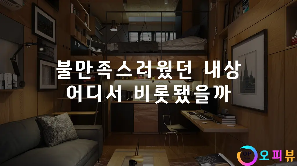 불만족스러웠던 내상, 어디서 비롯됐을까