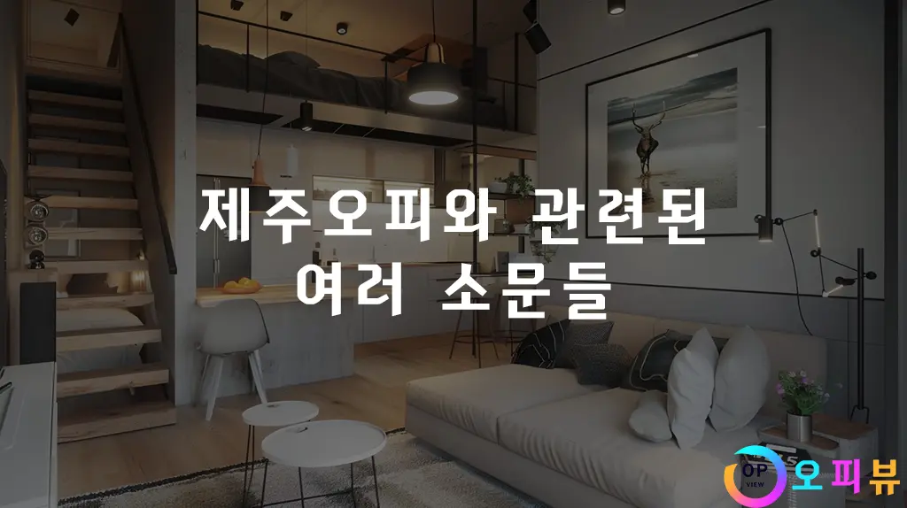 제주오피와 관련된 여러 소문들